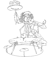 A coloring page of arthur and the invisibles